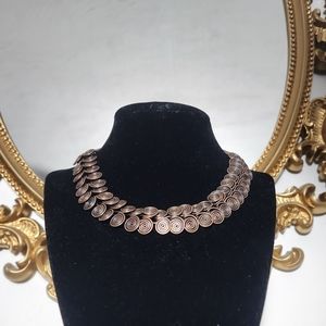 Gorgeous Egyptian Copper Coiled Necklace